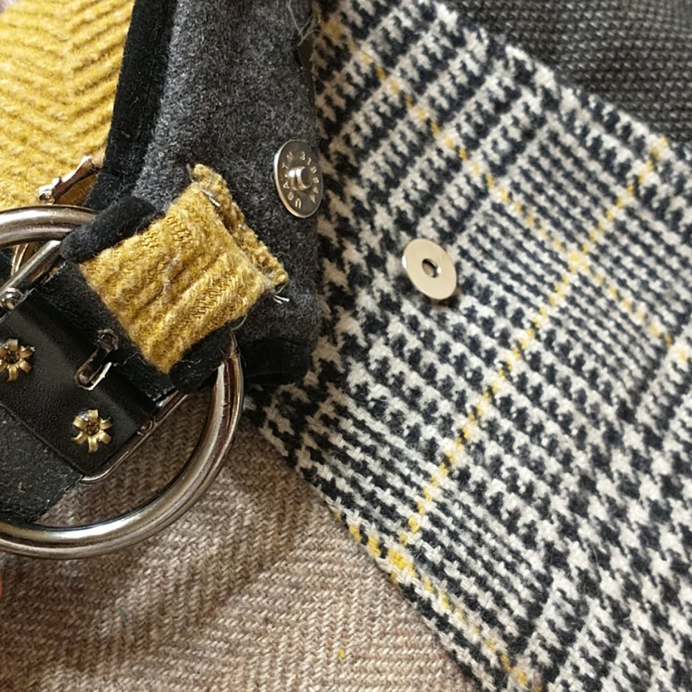 baabaaZuzu Wool Patchwork Upcycled Purse - Picture 14 of 14